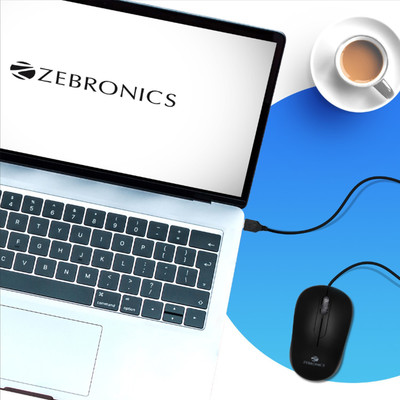 ZEBRONICS Zeb-Sprint Wired Ambidextrous Optical Mouse(USB 2.0, Black)