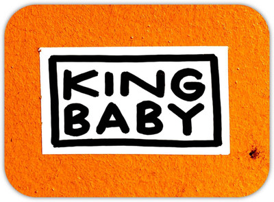 Monk Matters King Baby Quote Design Non-Slip Rubber Base Gaming & Laptop (MPAD00468) Non Slip Base Mousepad(Orange, White)
