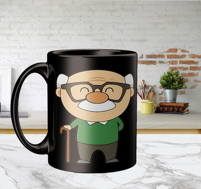 ECFAK Mere Pyare Dadu Ceramic Coffee Mug(325 ml)