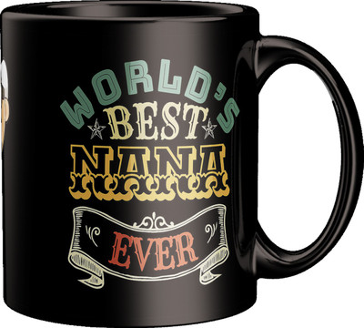 ECFAK Mere Pyare Nanu Ceramic Coffee Mug(325 ml)