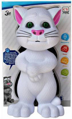 Tenmar Intelligent Talking Tom Cat tom 549 (White)(Multicolor)