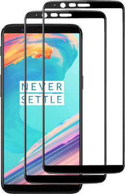 LINLO Edge To Edge Tempered Glass for OnePlus 5T(Pack of 2)