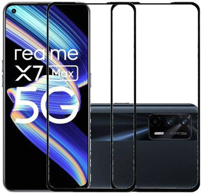 AARERED Edge To Edge Tempered Glass for REALME X7 MAX, REALME X7 MAX 5G(Pack of 2)