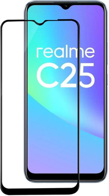 HQ Protection Edge To Edge Tempered Glass for Realme C25(Pack of 1)