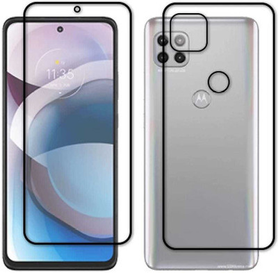 DOWRVIN Front and Back Tempered Glass for MOTOROLA MOTO ONE 5G ACE(Pack of 1)