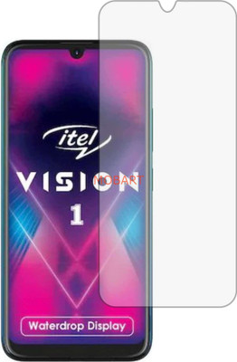 MOBART Tempered Glass Guard for ITEL VISION 1 (Flexible Shatterproof)(Pack of 1)