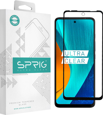 Sprig Edge To Edge Tempered Glass for Motorola G60, Moto G60, G60(Pack of 1)