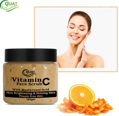 QUAT Vibrant Citrus Glow: Vitamin C Face Scrub for Youthful Radiance and glow Scrub(200 g)