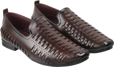 Walkway by Metro Loafers For Men(Brown , 10)