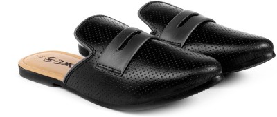 YUVRATO BAXI Ethnic Mule For Men(Black , 6)