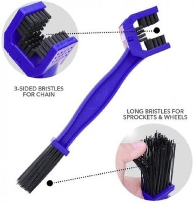 HANSHRATN SALES Cycle Motorbike Chain Cleaning Tool Plastic Wet and Dry Brush(Blue)