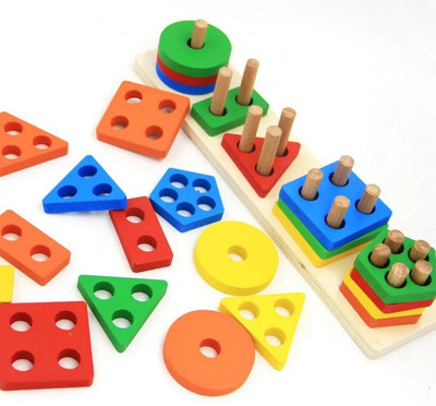 Univocean Five Column Blocks Educational & Learning Toys(Multicolor)