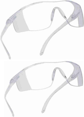 Dannilo Rectangular, Wrap-around Sunglasses(For Men & Women, Clear)