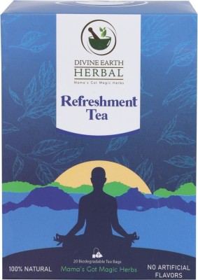 divine earth herbal Refreshment Loose Tea Tea Bags Box(40 g)