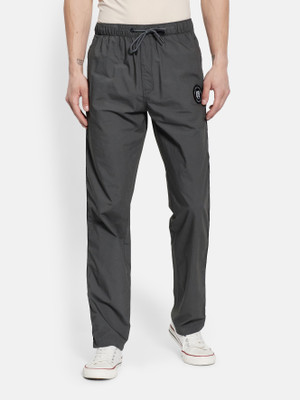 Octave Solid Men Grey Track Pants