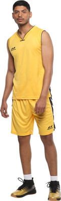 NIVIA Panther Basketball Jersey Set Solid Men Track Suit