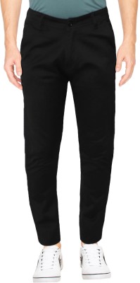 URBAN LEGENDS Regular Fit Men Black Trousers