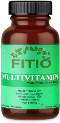 FITIO Immunity Multivitamins With Probiotics For Men & Women Premium(60 No)