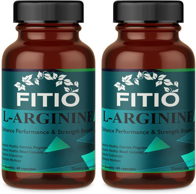FITIO Nutrition L-Arginine Supplement 1000mg l arginine l citrulline(Pack Of 2) Ultra(2 x 60 Capsules)