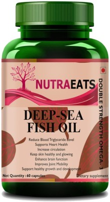 NutraEats Nutrition Deep Sea Fish Oil 2500mg (Fish Oil) Premium(60 No)