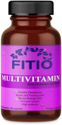 FITIO Nutrition The Real Vitamin Advanced Multivitamin, Multivitamins, Multiminerals Ultra(60 Capsules)