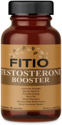 FITIO Testo Prime Testosterone Booster 60 Servings, Safe & Effective with Tribulus Pro(60 No)