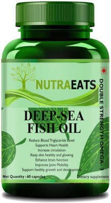 NutraEats Nutrition Deep Sea Fish Oil 2500mg (Fish Oil Capsule) Premium(60 No)