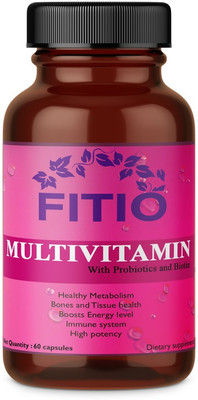 FITIO Nutrition Multivitamins True Vitamins with Minerals for Men and Women Ultra(60 Capsules)