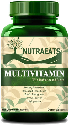 NutraEats Nutrition Immunity Multivitamins With Probiotics For Men & Women(60 No)