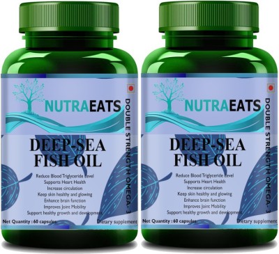 NutraEats Deep Sea Fish Oil Omega 3(Pack Of 2) Ultra(2 x 60 No)