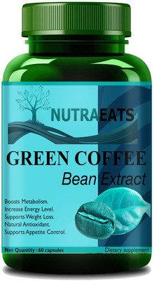 NutraEats Pure Green Coffee Bean Extract 800mg for Weight Loss Capsule Premium(60 No)