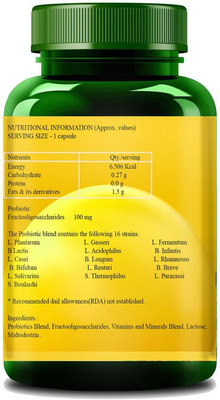 NutraEats Ultra Probiotic- 30 Billion CFU's - 16 strains(60 No)