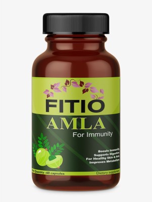 FITIO Amla Extract for Skin & Hair Care with Stronger Immunity Booster capsule Premium(60 No)