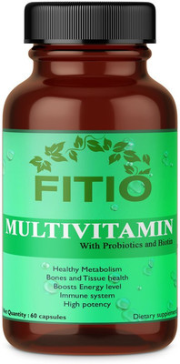 FITIO Immunity Multivitamins With Probiotics For Men & Women Pro(60 No)