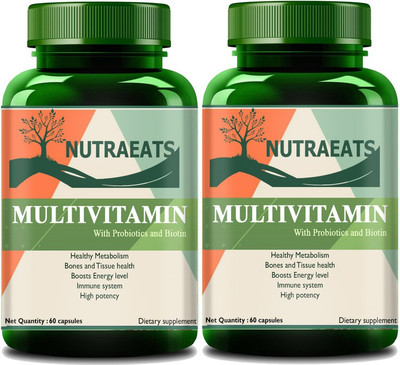 NutraEats The Real Vitamin Advanced Multivitamin, Multivitamins,(Pack Of 2) Ultra(2 x 60 No)