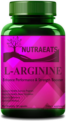 NutraEats L-Arginine Supplement 1000mg l arginine l citrulline Pro(60 No)