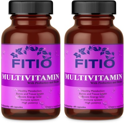 FITIO The Real Vitamin Advanced Multivitamin, Multivitamins, Multiminerals(Pack Of 2)(2 x 60 No)