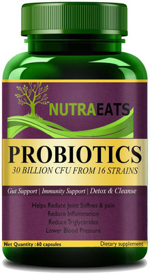 NutraEats Pro Probiotic- 30 Billion CFU's - 16 strains Pro(60 No)