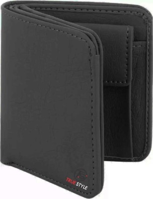 True Style Men Trendy, Formal, Casual, Travel Black Genuine Leather, Artificial Leather Wallet(5 Card Slots)