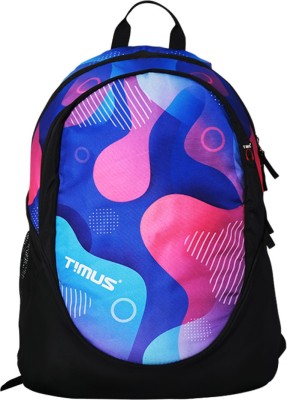 Timus Polaris Polyster Fabric 28Ltr Backpack With Headphone Slot - D16L28PO 28 L Laptop Backpack(Purple, Pink, White)