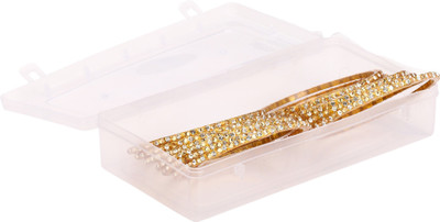 AFAST Glass Beads, Crystal Enamel Bangle Set(Pack of 12)