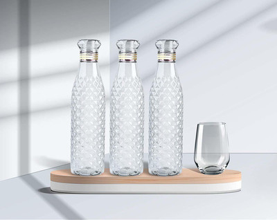 AneriDEALS 1000 ml PET Bottle(Pack of 3, Clear)