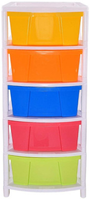 AMAZE ACTIONWARE Multipurpose Use ( Standard Size ) 5 Layer Utensil Plastic Free Standing Chest of Drawers(Finish Color - Multicolor, DIY(Do-It-Yourself))