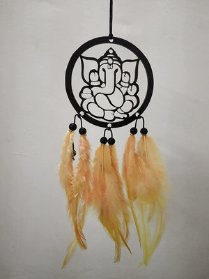Cresale Dream Catcher Ganesha Hand Made for Positive Vibes Wall Decor Car Hanging Ornament(Pack of 1)