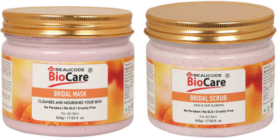 BEAUCODE BioCare Bridal Face and Body Mask and Scrub Pack of-2 (500g)(2 Items in the set)