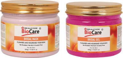 BEAUCODE BioCare Bridal Face and Body Mask and Gel Pack of-2 (500g)(2 Items in the set)