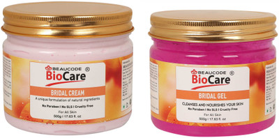 BEAUCODE BioCare Bridal Face and Body Cream and Gel Pack of-2 (500g)(2 Items in the set)