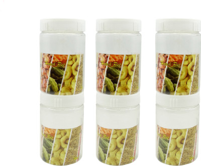 HARSH PET Plastic Grocery Container  - 500(Pack of 6, White)
