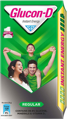 GLUCON-D Instant Energy Regular 1KG ( Pack of 1 ) Energy Drink(1 kg, Regular Flavored)