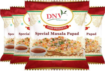 DNV Handmade Moong & Udad Spicy Special Masala Papad 100gm, Pack of 4 Masala Papad 400 g(Pack of 4)